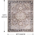 thumbnail image 2 of Rugs for Living Room Area Rug Carpet x Vintage Living Room Rugs for Bedrooms Machine Washable Rug for Dining Room Nusery Floral Distressed Grey Rug, 2 of 8
