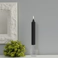 thumbnail image 2 of ROOT Unscented Grecian Collenettes Taper Candles, 9-Inch Tall, Box of 4, Black, 2 of 2