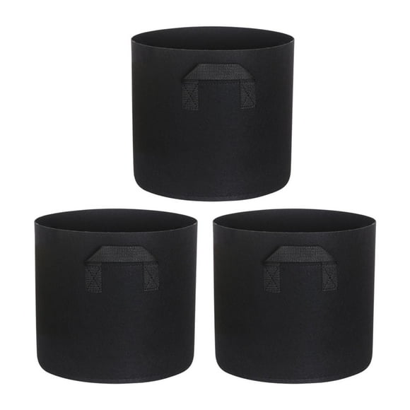 3x Bolsas de Cultivo Práctico Contenedor de Plantación con Asas Bolsas de Plantación de Jardín para 30 galones 60 cmx40cm