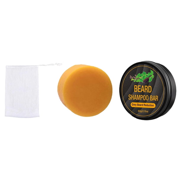 Jabón de champú oscurecedor, jabón de oscurecimiento del cabello, reparación de barbería, daños en la barba, barba reductora gris, jabón de cobertura Jinwen Jabón oscurecedor de barba