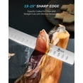 thumbnail image 3 of 12" Slicing , Daimyo Series Brisket  for Meat  with Rosewood Handle,  Style 440C Stainless Steel Meat Carving  for BBQ Turkey Ham Rib Roast with Sheath and Case, 3 of 5