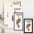 thumbnail image 4 of Designart 'Abstact Tropical Palm Leaf, Minimal Sun And Moon I' Modern Framed Art Print, 4 of 4