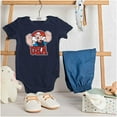 thumbnail image 3 of Popeye The Sailor Man USA Muscle Romper Boys or Girls Infant Baby Brisco Brands NB, 3 of 6