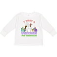 thumbnail image 3 of Inktastic I Want a Unicorn for Christmas with Presents Boys or Girls Long Sleeve Toddler T-Shirt, 3 of 5