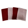 thumbnail image 1 of Hometrends Bar Mop Kitchen Towel 4 pack, 100% Cotton, Red, 1 of 5