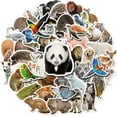 thumbnail image 5 of 200-Pack Realistic Animal Stickers - Natural Wildlife Graffiti Decals for Notebooks, Skateboards, and Luggage, Waterproof, 5 of 8