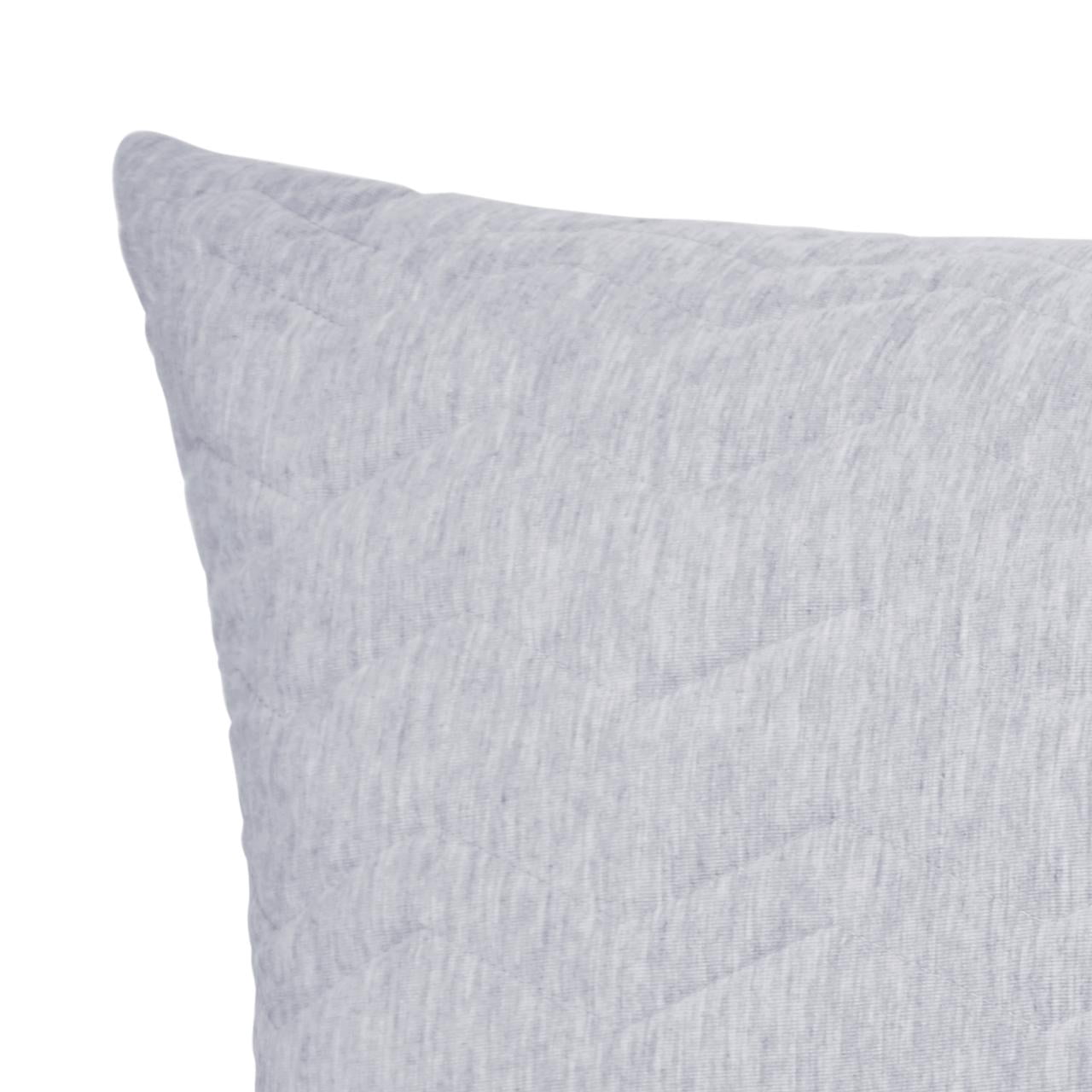 Chevron Jersey Grey Comfort Body Pillow, 52"x20"