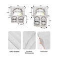 thumbnail image 5 of Farmhouse Wreath Swag Kitchen Curtains Sets for Windows 24 Inch Length, Sweet Home Rustic Plants Texture Grey Wood Short Window Curtain Swags Valances and Tiers 3 Piece Set for Cafe/Dining Room, 5 of 5
