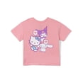 thumbnail image 4 of Hello Kitty Big Girls' 3-Pack Short Sleeve T-Shirts Kuromi Purple Multi, 4 of 6