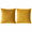 Mustard Yellow, variant on 2-Pack Decorative Throw Pillow Covers for Couch and Bed, Soft Embossed Texture Cushion Covers with Hidden Zipper, Modern Accent Home Decor for Living Room and Bedroom