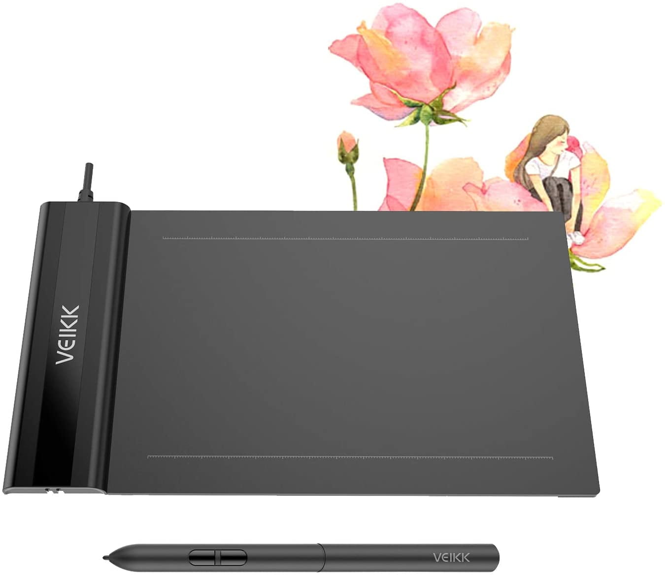 Buy VEIKK A50S640 10 x 6 Digital Graphics Drawing Tablet Drawing Pen Tablet with BatteryFree