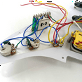 thumbnail image 3 of 2X Electric Guitar Pickguard Pickups Loaded Prewired Scratchplate Assembly 11 Hole SSH White, 3 of 8