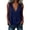 #0302-Dark Blue, variant on Women's Knit Tops Sleeveless Halter Neck Crochet Blouses Casual Daily Wear Lightweight Breathable Relaxed Fit Shirts Gift