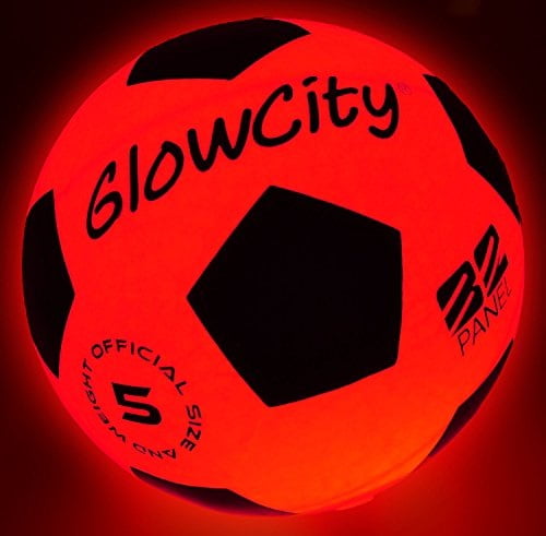 GlowCity Light Up LED Soccer Ball Blazing Red Edition - Walmart.com - Walmart.com