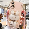 thumbnail image 3 of Mirror Crossbody Lanyard Phone Holder Case For Xiaomi Redmi Note 11 8 12 10 9 Pro Max 12 4G 5G 10s 11s 9A 9C Stand Strap Cover, 3 of 4