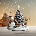 thumbnail image 4 of EUDIDV Xmas Tree Decor Acrylic Snowman And Santa Claus Garden Pile Indoor And Outdoor Potted And Yard Wear Ground Plug Christmas Ornaments, 4 of 4