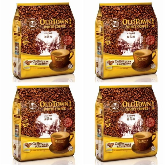 Old Town White Coffee 2 in 1 Coffee & Creamer Flavor (4 pack x 15 sachets) Imported from Malaysia
