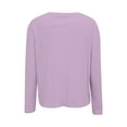 thumbnail image 6 of Weikingp Light Weight Long Sleeve Shirts For Women Long Sleeve Workout Tops For Women Thin Long Sleeve Shirts Women Womens Long Sleeve T Shirts Womens Tops Long Sleeve Purple 3XL, 6 of 9