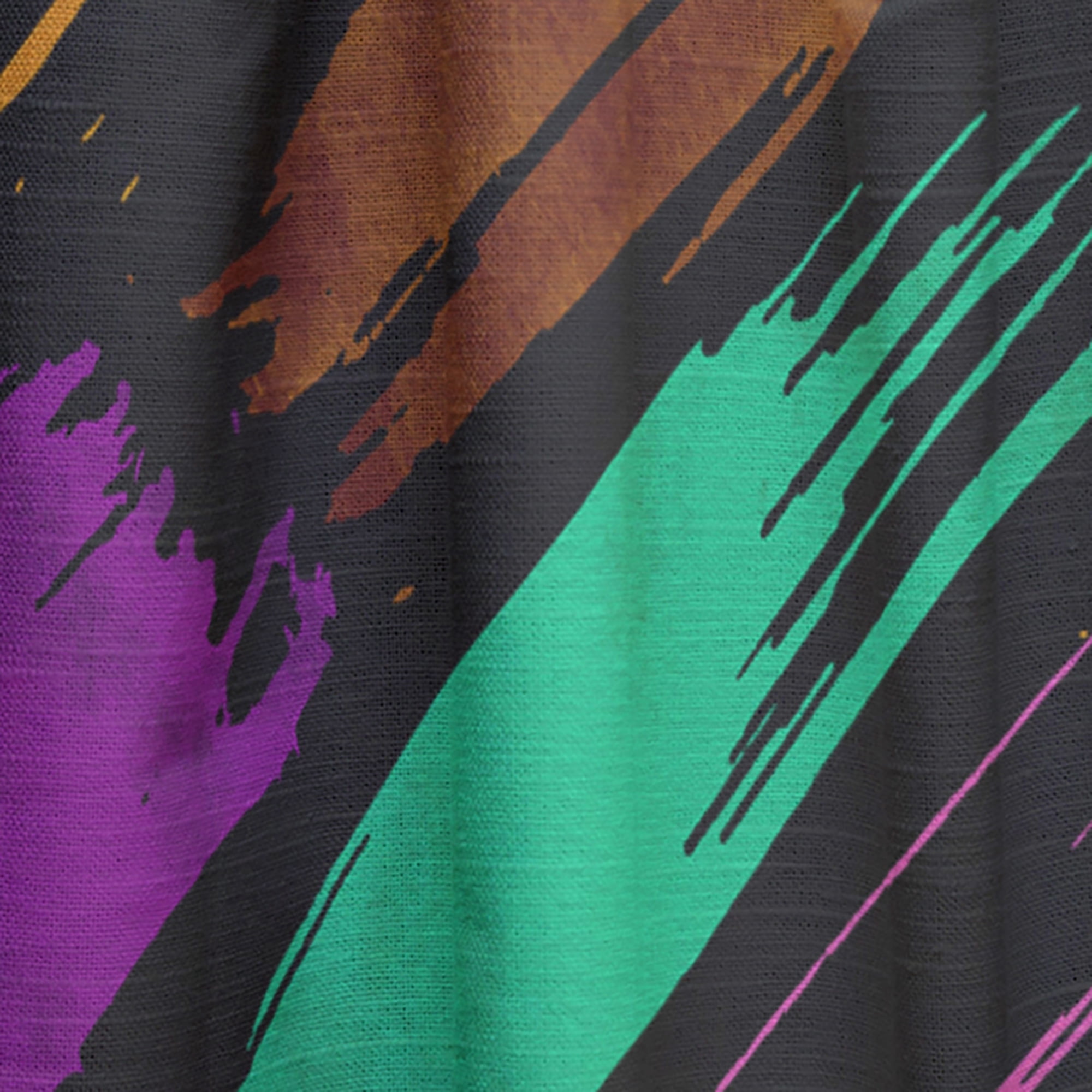 Designart 'Bituminous Impressions VI' Mid-Century Modern Curtain Panel