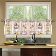 thumbnail image 4 of Yayeee Kitchen Curtains Tier Set of 2 Light Filtering 57"x24" Over Sink Window Panels, Purple Jam Jars, 4 of 7