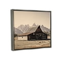 thumbnail image 3 of Stupell Rural Cabin Nature Mountain Peaks Landscape Photography Gray Floater Framed Art Print Wall Art, 3 of 6