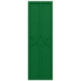 thumbnail image 5 of Ekena Millwork 12"W x 51"H True Fit PVC Cedar Park Fixed Mount Shutters, Viridian Green (Per Pair - Hardware Not Included), 5 of 9