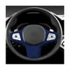 thumbnail image 3 of Para 19-22 X5 Cubierta de cuero para panel de volante Pegatinas de modificación de moldura de volante Negro, Negro, 3 of 5