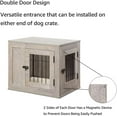 thumbnail image 4 of Unipaws Dog Crate End Table with Cushion Indoor Use Grey Small, Weathered Gray, 4 of 7