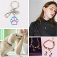 thumbnail image 3 of 22pcs Dog Paw Charms Dog Cat Pendants Pet Bear Footprint Pendant Rainbow Metal Animal Charms Hollow, 3 of 6
