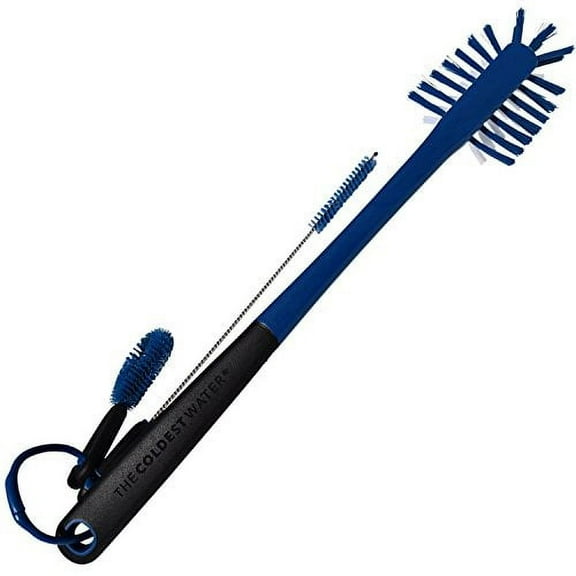 The Coldest Water Bottle Brush with 3 Cleaning Tools for Stainless Steel Bottles & Tumblers, Blue