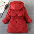 thumbnail image 4 of Kids Winter Coats Toddler Down Coats Jacket Hooded Long Warm Outwear Padded Snow Puffer Jackets Toddler Boy Girl Winter Outerwear for Boys Girls 6-12 Months, 4 of 9