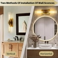 Yiosi Brass Wall Sconces Set of 2, Bathroom Sconces Vanity with Tube