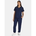 thumbnail image 4 of Women's Maternity V-Neck Scrub Top with Short Sleeves, Sizes XS-XXXL, 4 of 4