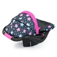 thumbnail image 4 of Bayer Design Dolls: Car Seat - Turquoise, Pink, Stars - Fits Dolls Up To 18", Safety Belt, Sun Canopy, Accessory For Plush Toys Stuffed Animals & Dolls, Suitable For Children Ages 3+, 4 of 7