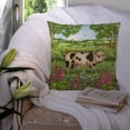 thumbnail image 3 of Carolines Treasures CDCO0371PW1414 Pigs Meadowsweet by Debbie Cook Canvas Decorative Pillow  14Hx14W multicolor, 3 of 4