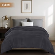 Utopia Bedding Comforters Queen Size, All Season Duvet Insert, Down Alternative Queen Comforter with Corner Tabs, Machine Washable Bed Comforter 88 x 88 Inches (Grey)
