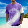 thumbnail image 3 of Los Angeles California Letter Graphic Tees for Men 2026 Summer Casual Short Sleeve Crewneck T Shirts West Coast Streetwear, 3 of 4