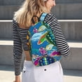 thumbnail image 7 of Balery Little Sea Turtles Vintage Canvas Backpack for Men and Women - Large Capacity, Durable Travel Laptop Bag for School, Work, Hiking, and Outdoor Activities, 7 of 7