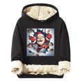 thumbnail image 2 of Sudadera con capucha para hombre, informal, a la moda, con estampado navideño, de manga larga y bolsillo, de poliéster, 2 of 4