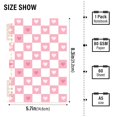 thumbnail image 2 of FORMRS 1-Subject Spiral Notebook 8" x 5" College Ruled 60 Refillable Sheet A5 Hard Cover, Pink Checkered Heart, 2 of 7