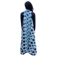 thumbnail image 3 of Blue African Print Fashion Shawl wrap with Armholes Light-weight with Belt, 3 of 4