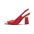 thumbnail image 3 of Ninety Union JANE Metal Heel Cap Toe Slingback, Red, 10, 3 of 5