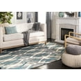 thumbnail image 4 of Safavieh Dip Dye Britton Distressed Wool Area Rug, Gray/Ivory Blue, 5' x 8', 4 of 13
