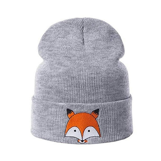 Sunisery Sunisery Cute Baby Winter Warm Cotton Cartoon Fox Crochet Knit Hat Beanie Cap Walmart Com Walmart Com