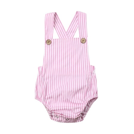 

MERSARIPHY Newborn Infant Baby Girl Romper Stripe Bodysuit