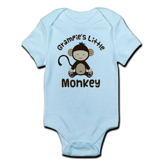 CafePress - Grampie Grandchild Monkey Infant Bodysuit - Baby Light Bodysuit