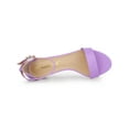thumbnail image 4 of BLISSFUL STEP Sandales pour Femmes à Talon Kitten à Bride à la Cheville à Bout Ouvert Violet 7, 4 of 7