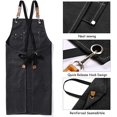 thumbnail image 3 of 2 Pack de delantales de cocina para mujeres y hombres, delantales ajustables con peto y bolsillos, delantales de cocina unisex para asar a la parrilla, hornear, pintar y crear estilo, 3 of 4