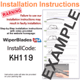 thumbnail image 3 of 2013 Infiniti G37 Beam Blade Wipers (Set of 2), 3 of 3