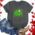 thumbnail image 1 of T-shirts de la Saint-Patrick pour Femmes Mode Saint-Patrick Imprimé Col Rond Manches Courtes T-Shirt Décontracté Haut Saint-Patrick, 1 of 4